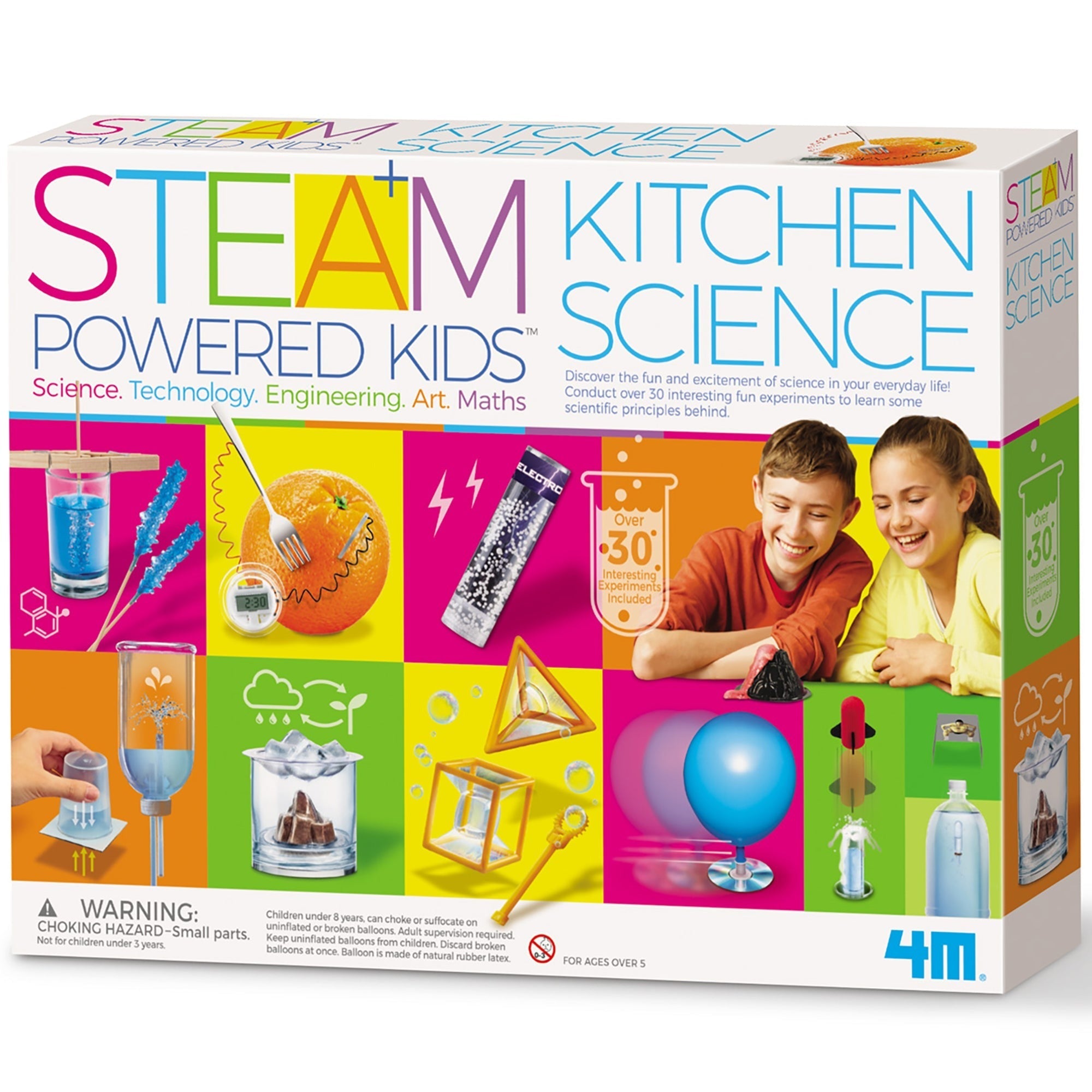 STEAM Powered Kidz Kitchen Science Kit With 30+ Experiments