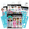 Fashion Angels Streetwear Sketch Portfolio With 30 Sheets And Stencils