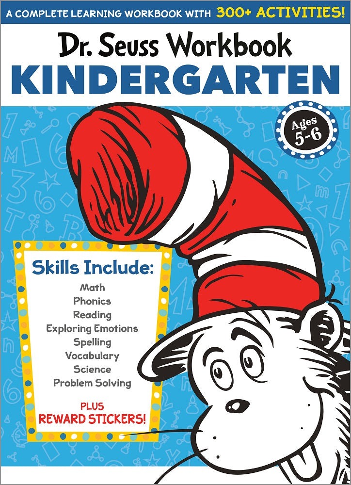 Dr. Seuss Kindergarten Learning Workbook - Multi-Subject Activities