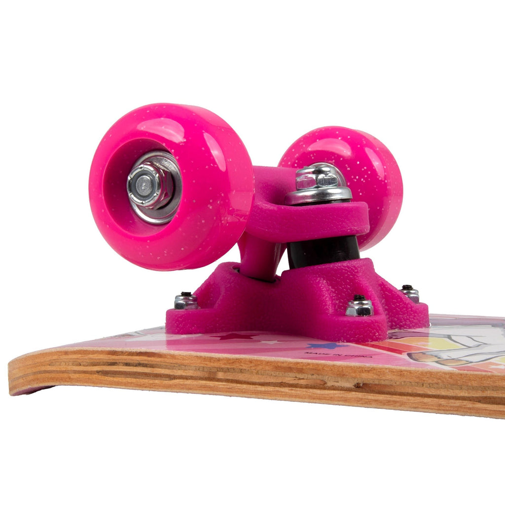 Ozbozz 17" Unicorn Skateboard with Flashing Wheels & Magical Design