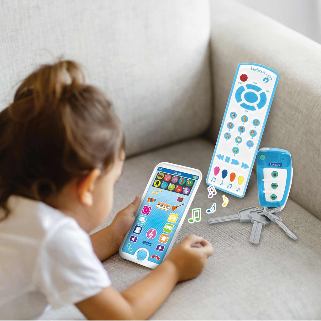 LEXIBOOK Educational Cell Phone, Remote Control and Keychain