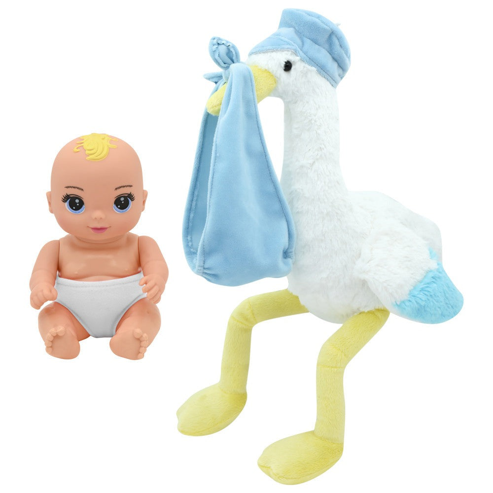 Magic Nursery 8" Special Delivery Set - Blue - Posable Baby Doll, Age 2+