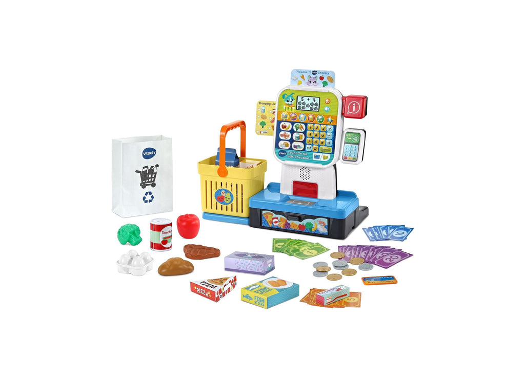 VTech Count On Me Self-Checkout Pretend Play Set With 35+ Food Items