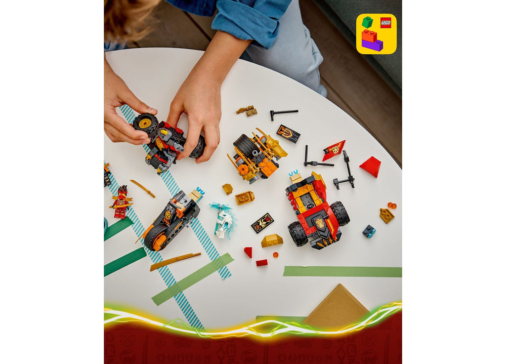 LEGO NINJAGO Kai and Cole's Combiner Vehicles 394-Piece Building Set