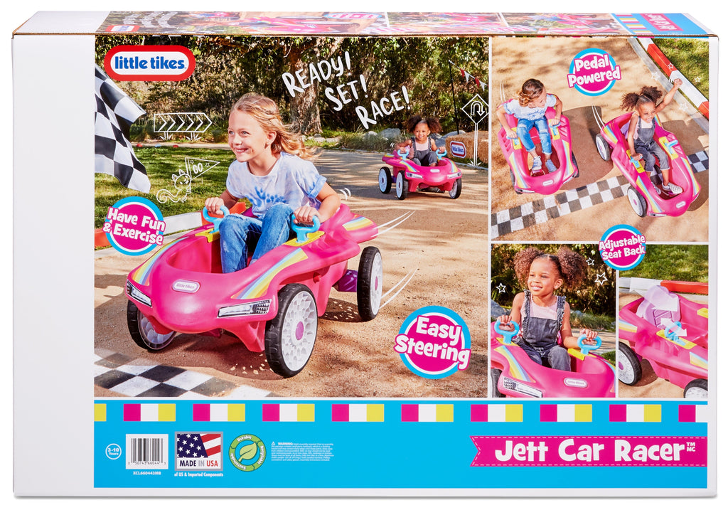 Jett Car Racer Pink - Kid-Powered Outdoor Pedal Vehicle