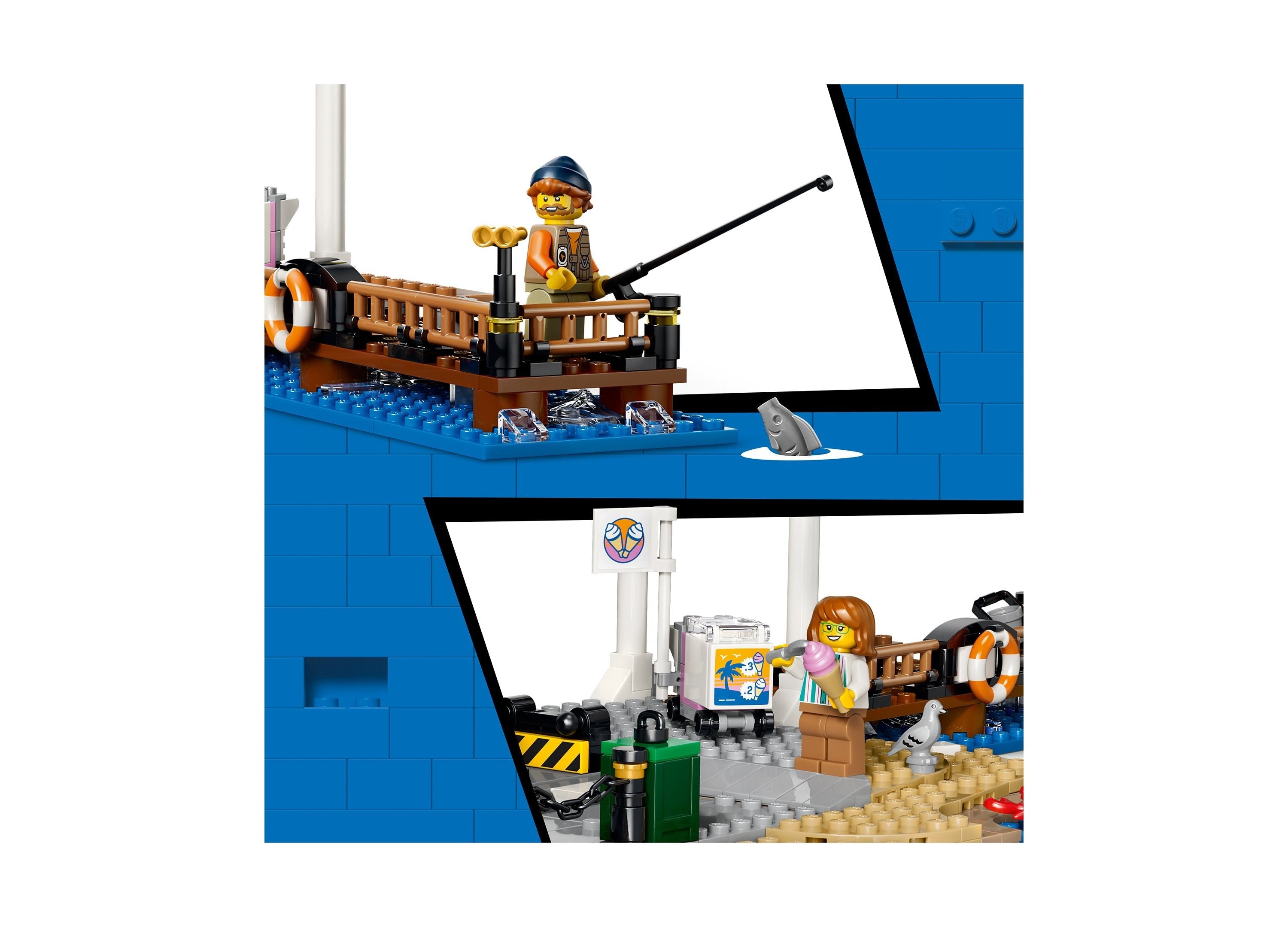 LEGO City Classic Beach Streetcar 693-Piece Building Set