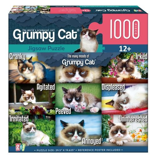 GC Grumpy Cat Humorous Collage Jigsaw Puzzle - 1000 pc