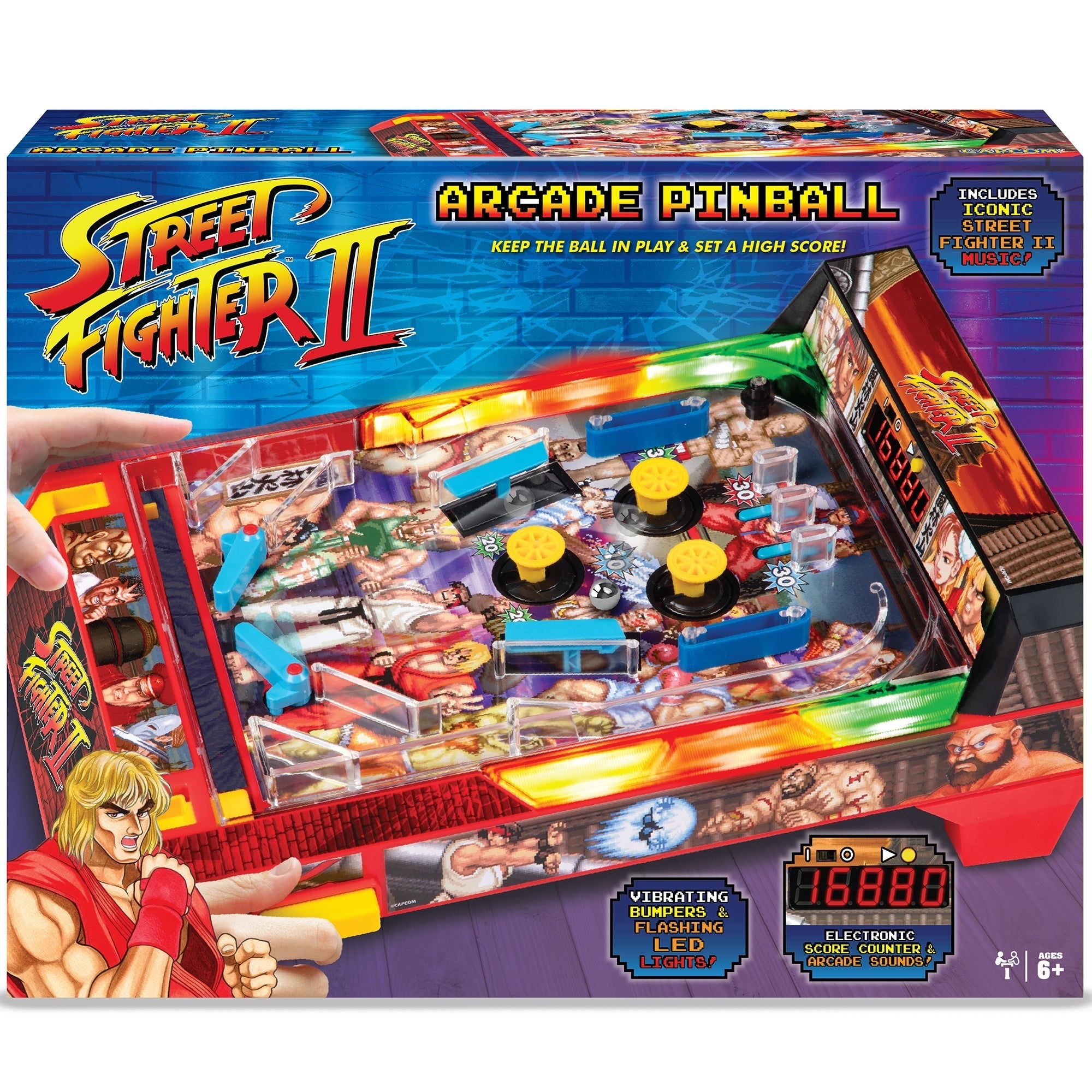 Street Fighter II Tabletop Pinball Arcade Game