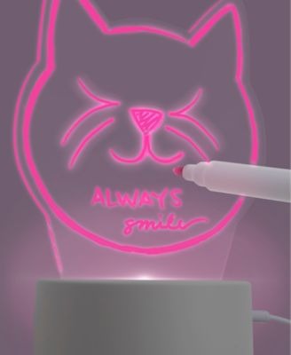 Geoffrey's Toy Box Cat Head Glow Bright Dry-Erase Light Board