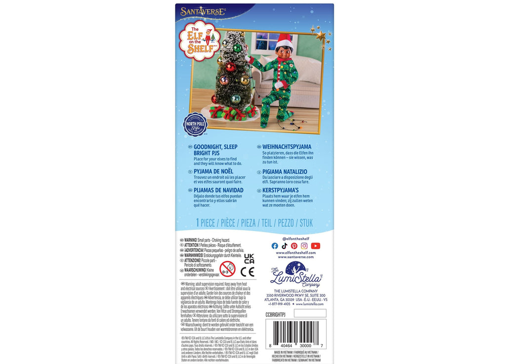 Elf On The Shelf Claus Couture Goodnight Sleep Bright Christmas Tree Onesie Pajamas