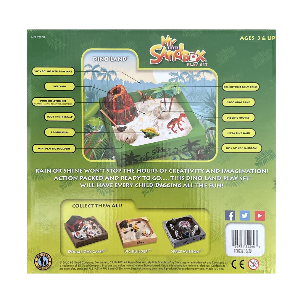 Dino Land - My Little Sandbox - Deluxe Tabletop Play Set