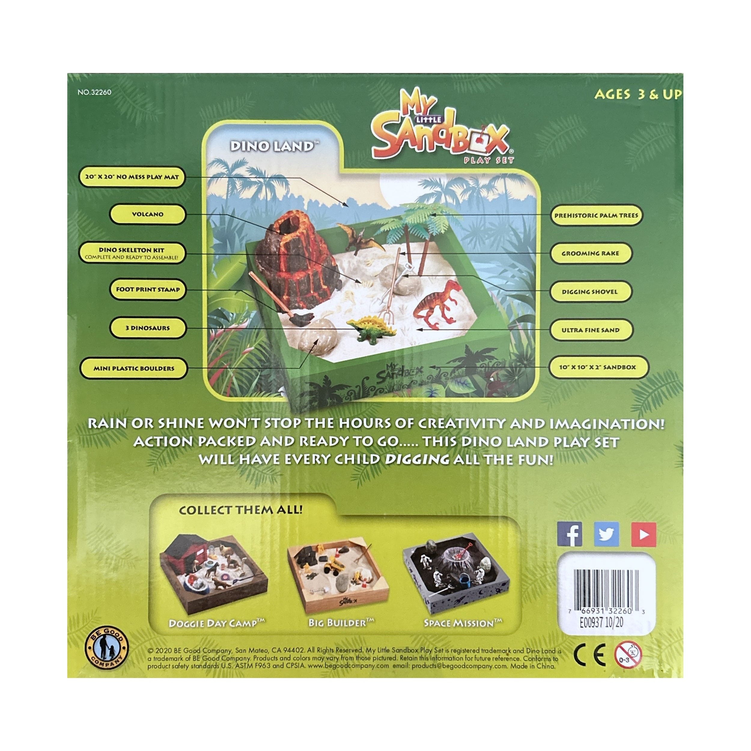 Dino Land - My Little Sandbox - Deluxe Tabletop Play Set
