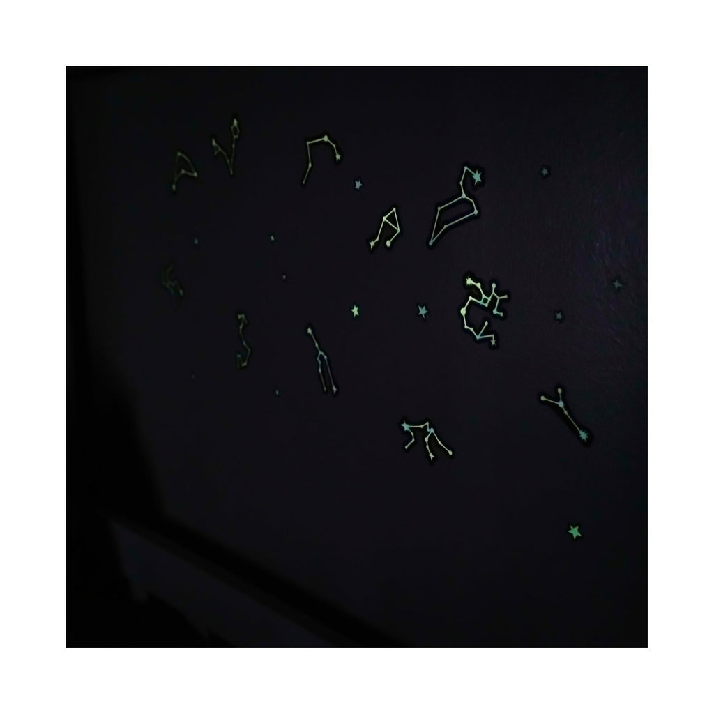 AreYouGame Celestial Series Glow-in-the-Dark Zodiac Adhesive Shapes Set