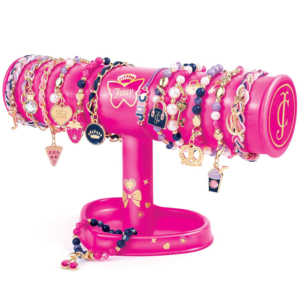 Juicy Couture Dazzle & Display DIY Bracelet Kit - 261pc, Hot Pink