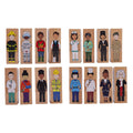 The Freckled Frog Career Mix 'N’ Match Wooden Blocks - Diverse Professions Set