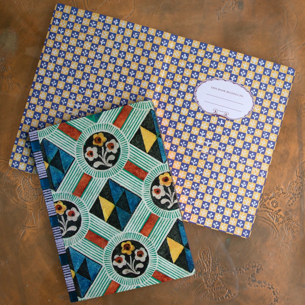 eeBoo Piece & Love Saxton's Gilded Journal - Colorful Hardcover Diary