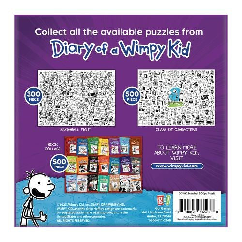 Diary of a Wimpy Kid Snowball Fight Jigsaw Puzzle - 300 pc