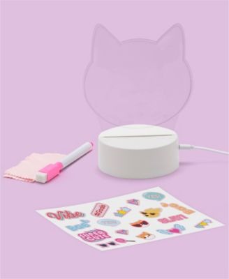 Geoffrey's Toy Box Cat Head Glow Bright Dry-Erase Light Board