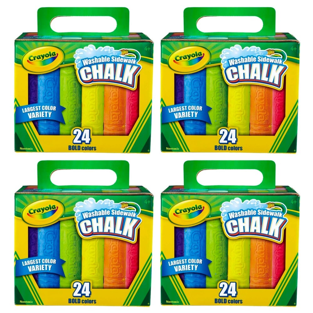 Crayola Outdoor Washable Sidewalk Chalk - 96 Vibrant Colors