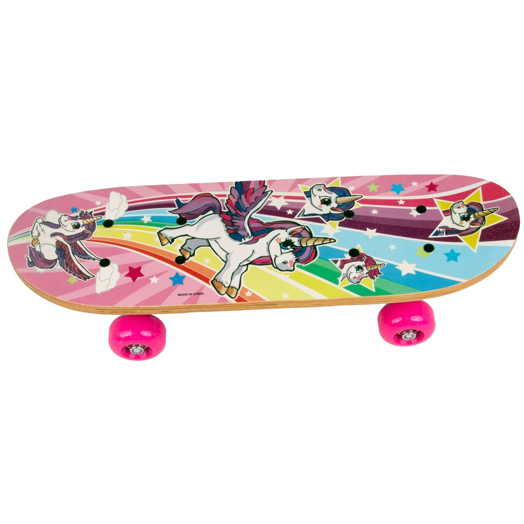 Ozbozz 17" Unicorn Skateboard with Flashing Wheels & Magical Design