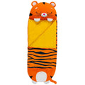 Happy Nappers Tiger Tobi 54 inch Plush Pillow & Sleepy Sack - Medium