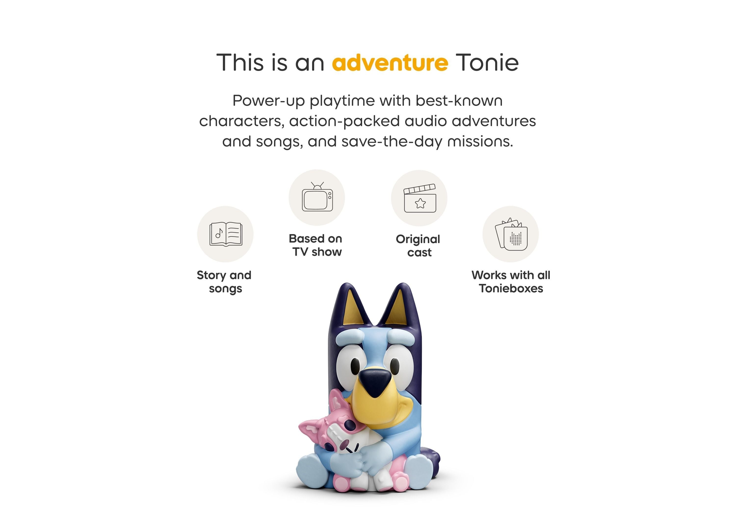 Tonies Bluey, Bingo & Muffin Figurine 3-Pack