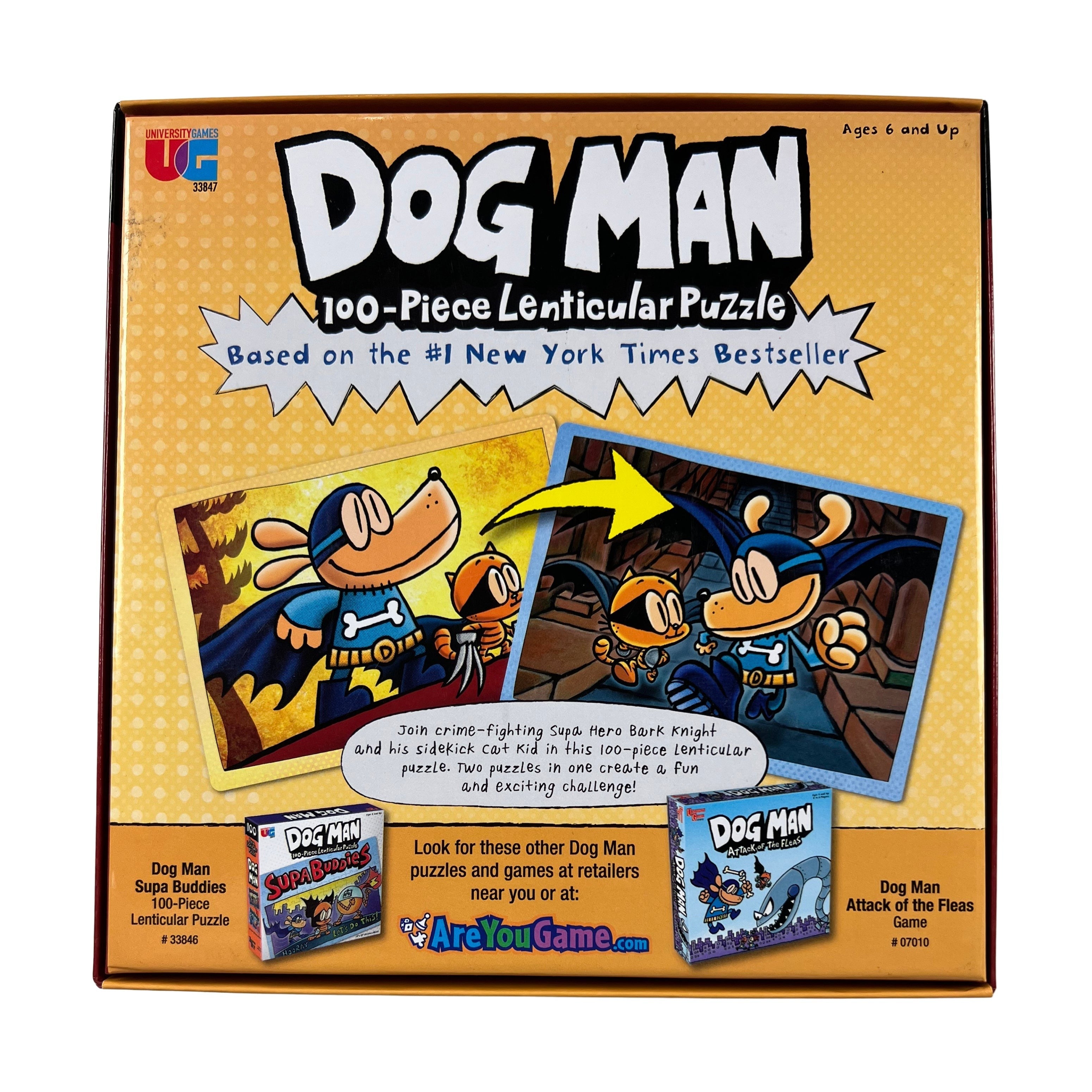 Dog Man Adventures Lenticular Jigsaw Puzzle 100 Pieces