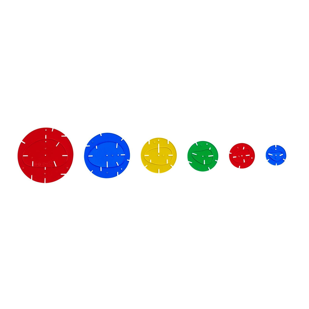 edxeducation Interlocking Rainbow Pebbles - Creative Building Set
