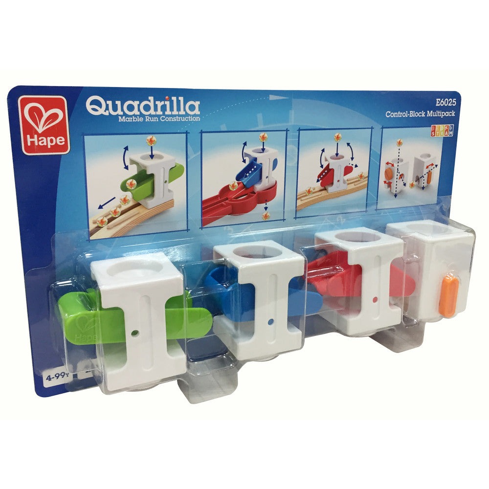 Hape Quadrilla Control Block Set - Marble Run Fun