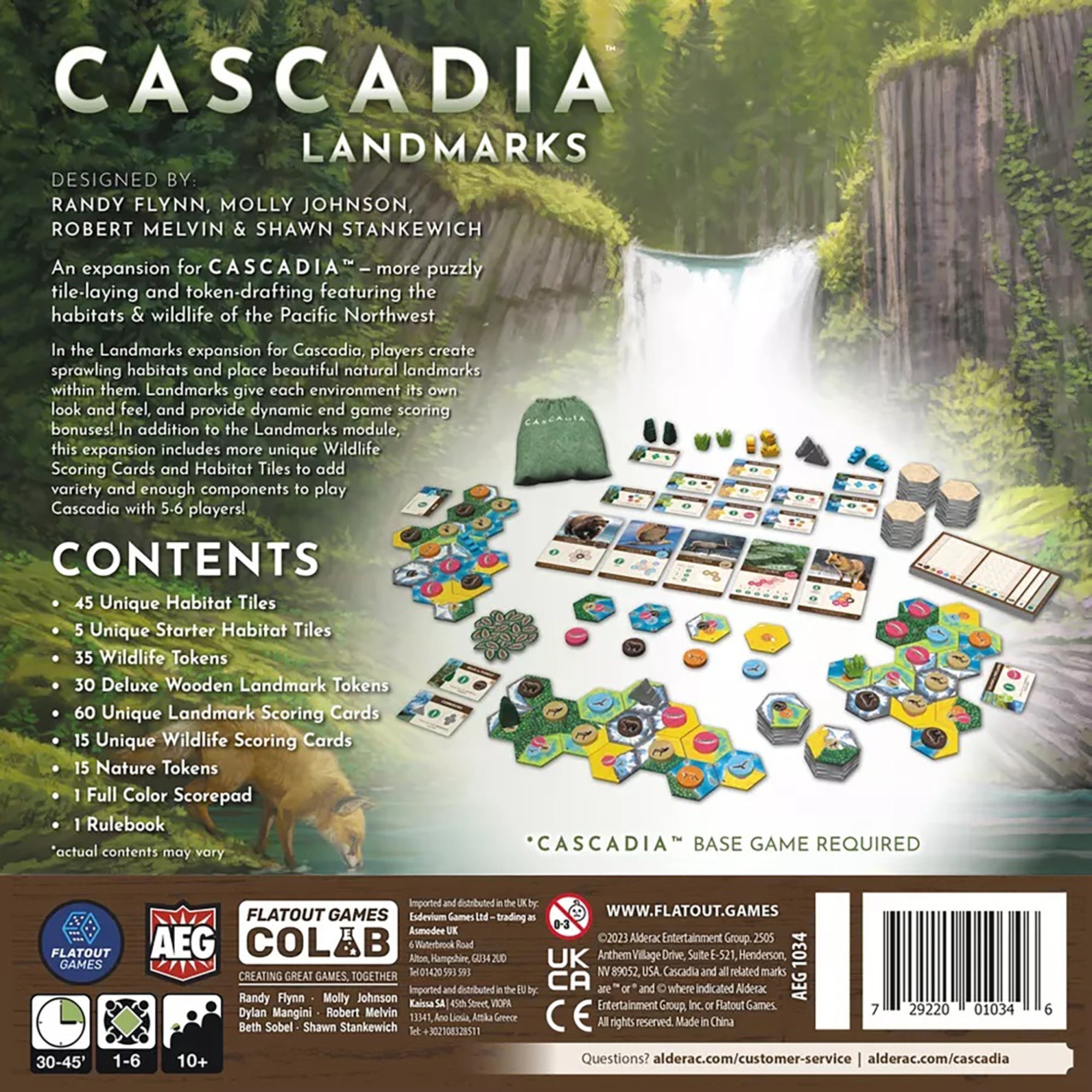 Cascadia Landmarks Expansion Board Game - Puzzle & Tile Placement