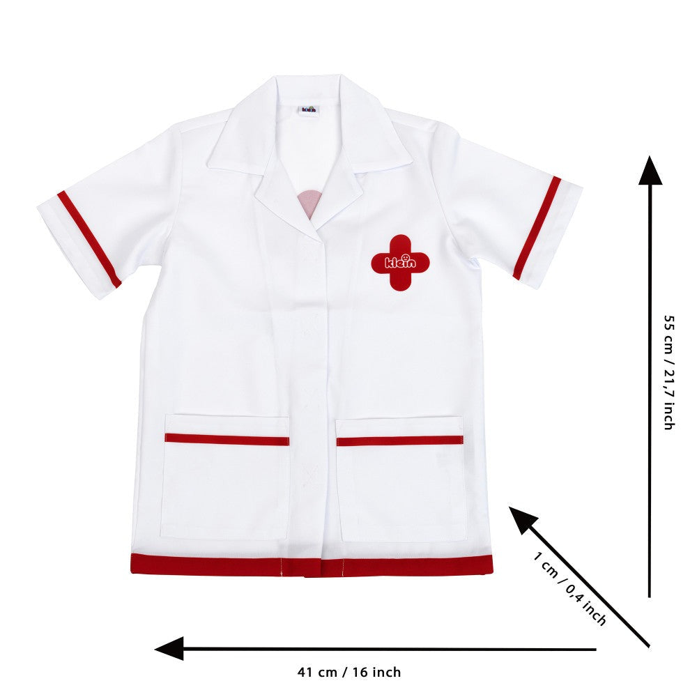 Klein 6-Piece PRO Doctor Costume Set - White & Red - Kids Ages 3+
