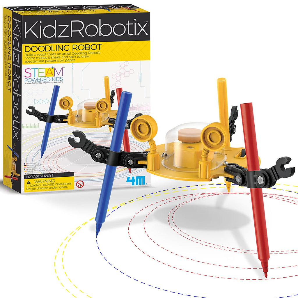 KidzRobotix Doodling Robot Build-It-Yourself Art & STEM Kit