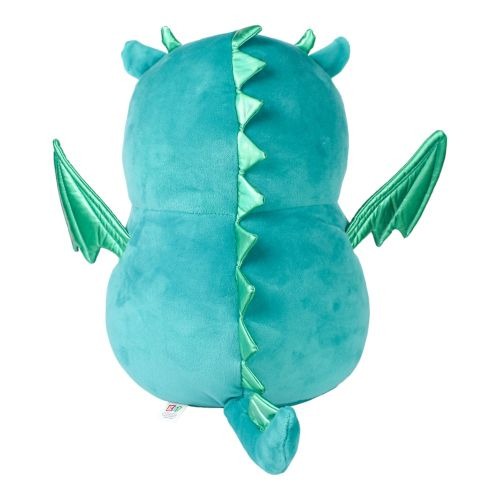 Kobioto Enchanted Dragon 18 inch Plush - Turquoise with Shimmering Green Wings