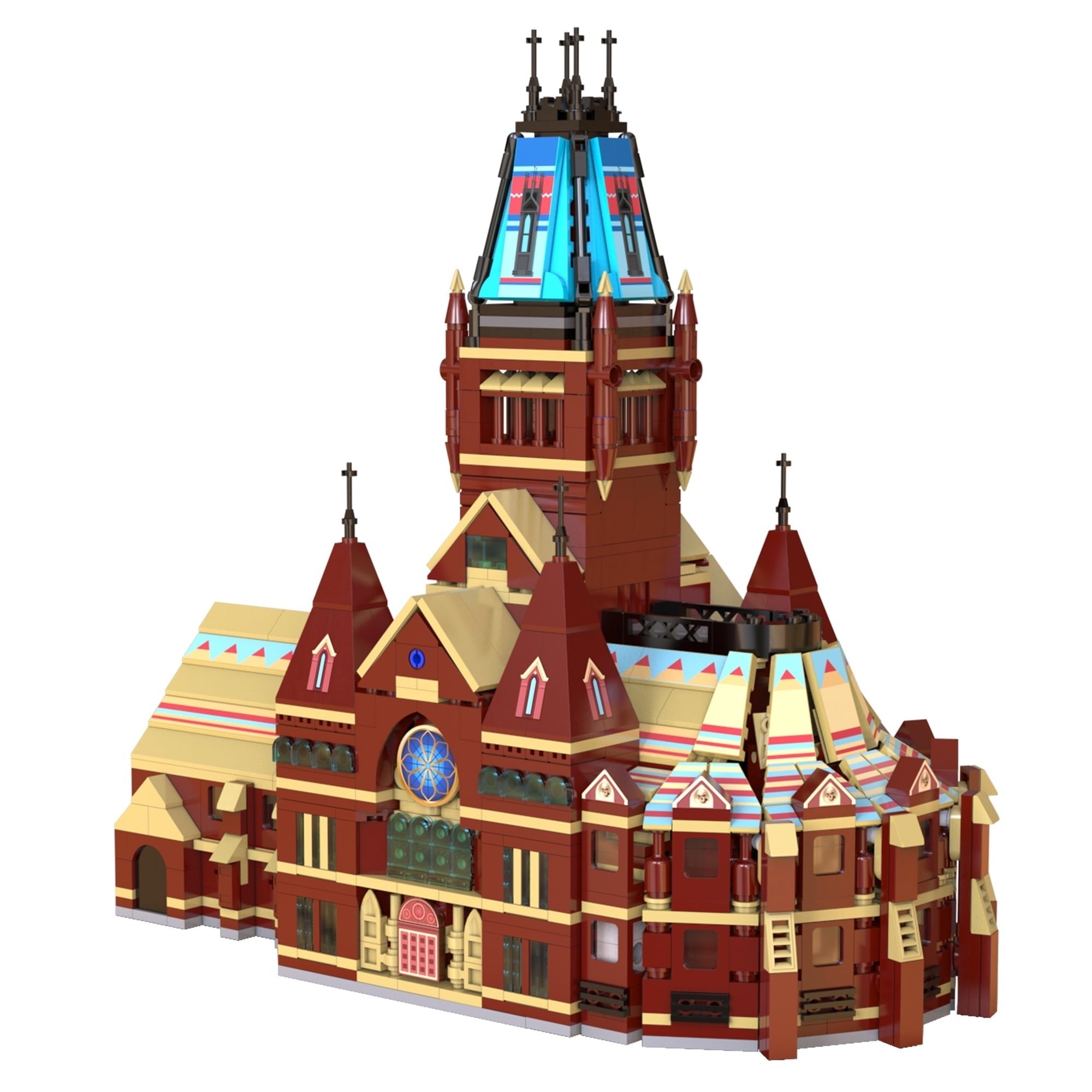 CaDA Harvard Memorial Hall Gothic Architecture Brick Set