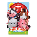 Melissa & Doug Farm Friends Soft Hand Puppets - Set of 4