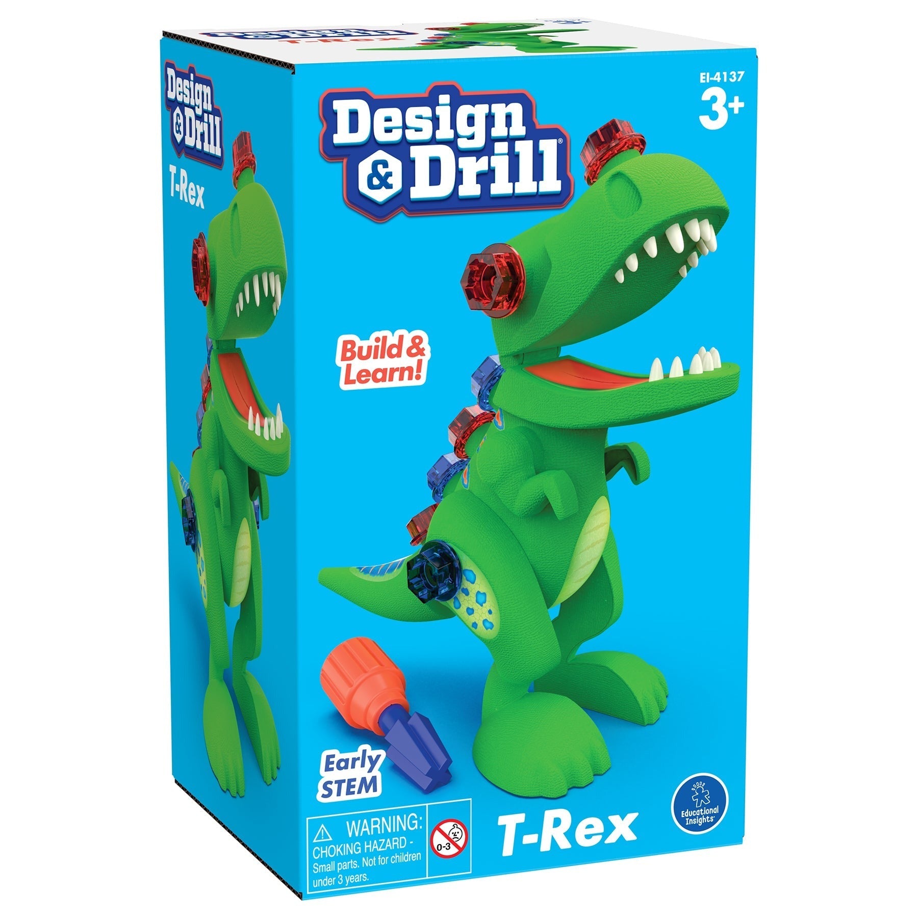Educational Insights Design & Drill T-Rex - Interactive Dinosaur Toy
