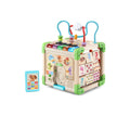 TCHLRN Wooden Activity Cube - Multifunctional Educational Toy
