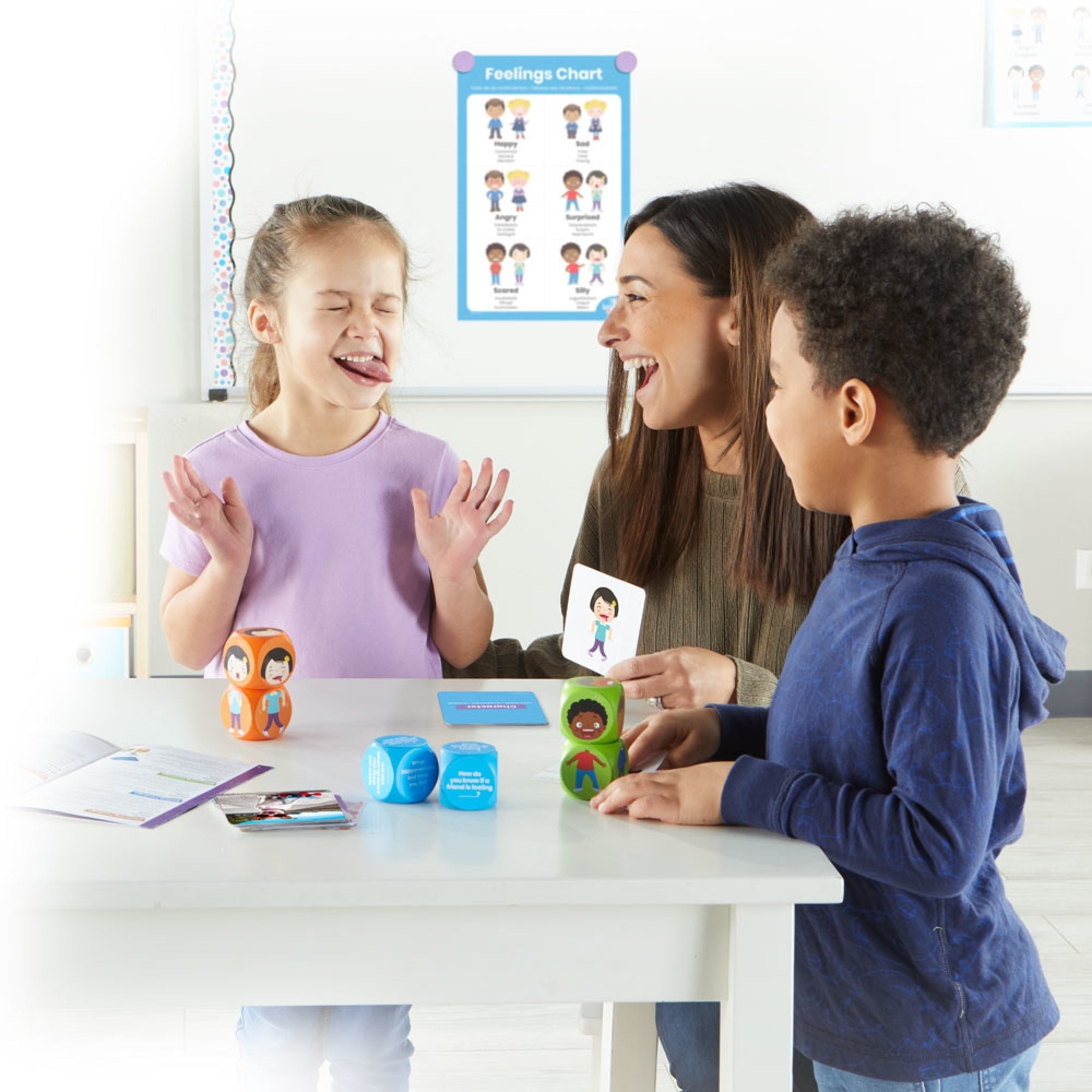 Hand2Mind Learn About Feelings Activity Set - Emotion Exploration for Kids