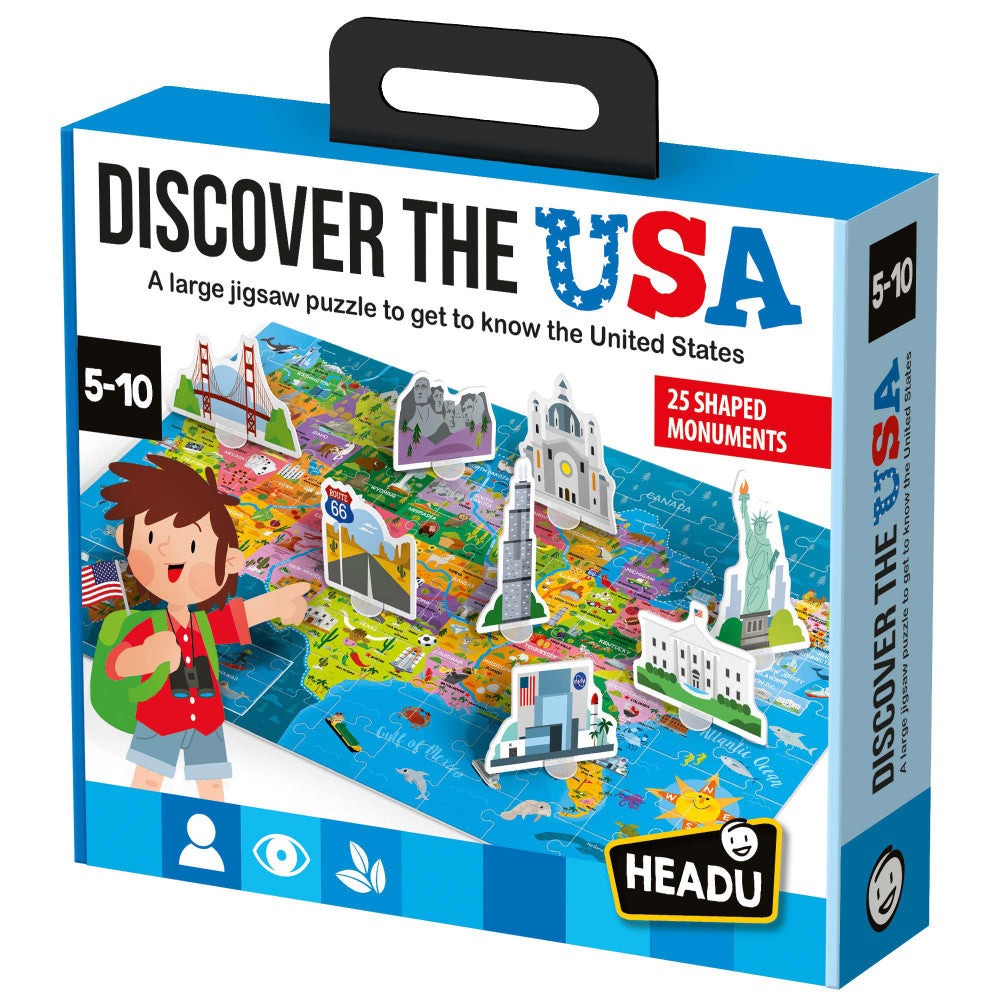 Headu Discover the USA Puzzle - 108 pc