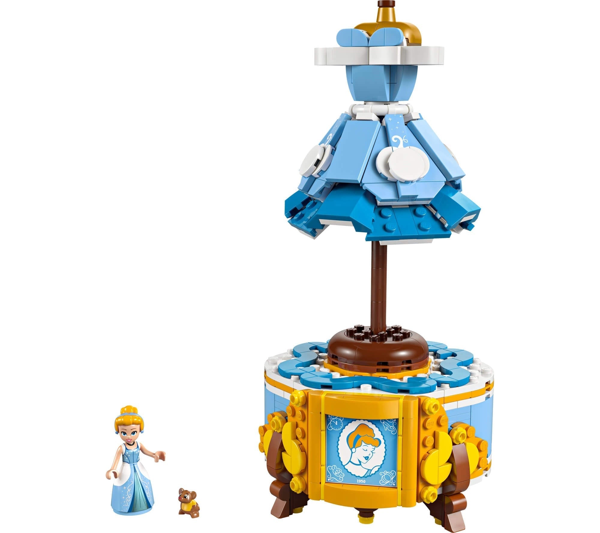 LEGO | Disney Princess Cinderella’s 474-Piece Dress Building Kit - with Gus