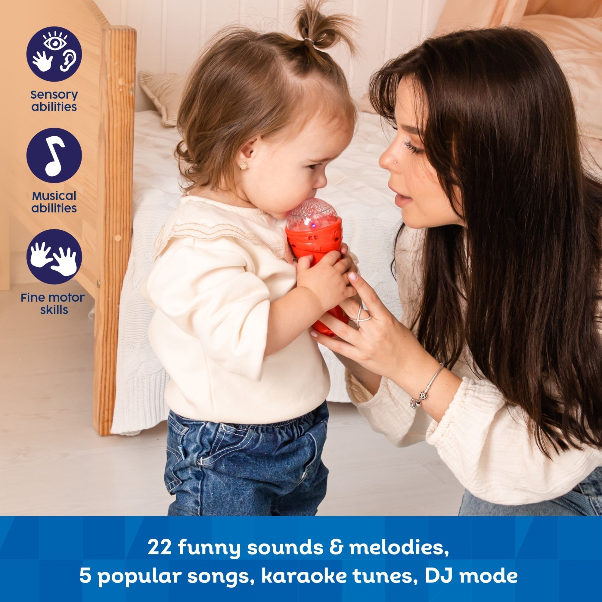 Kids Hits Light Show Microphone With Karaoke And DJ Modes