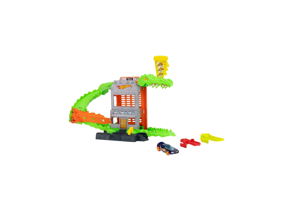 Hot Wheels City Croc Pizza Attack Playset 1:64 Scale Die-Cast Car