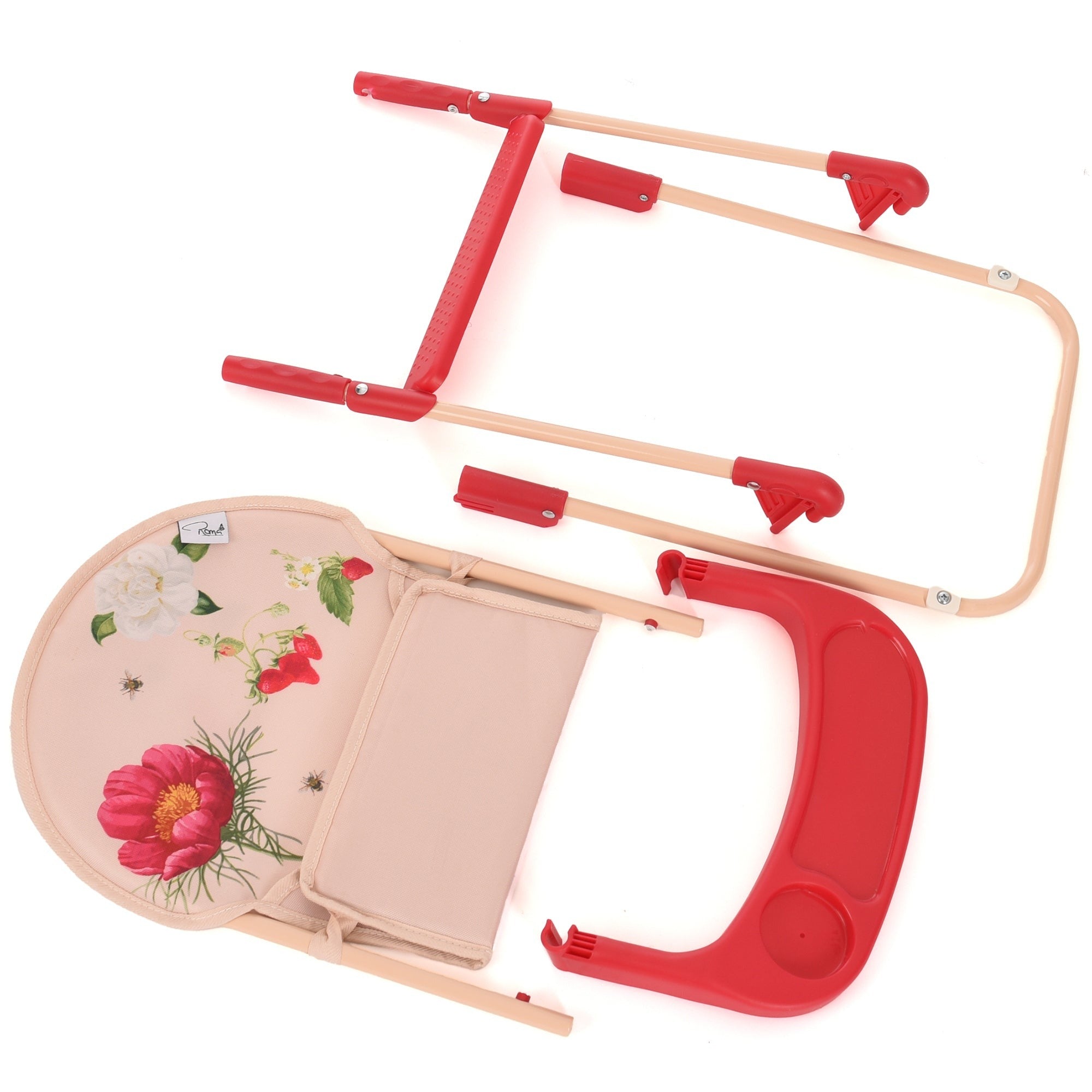 Roma RHS Flora Doll High Chair With Feeding Tray