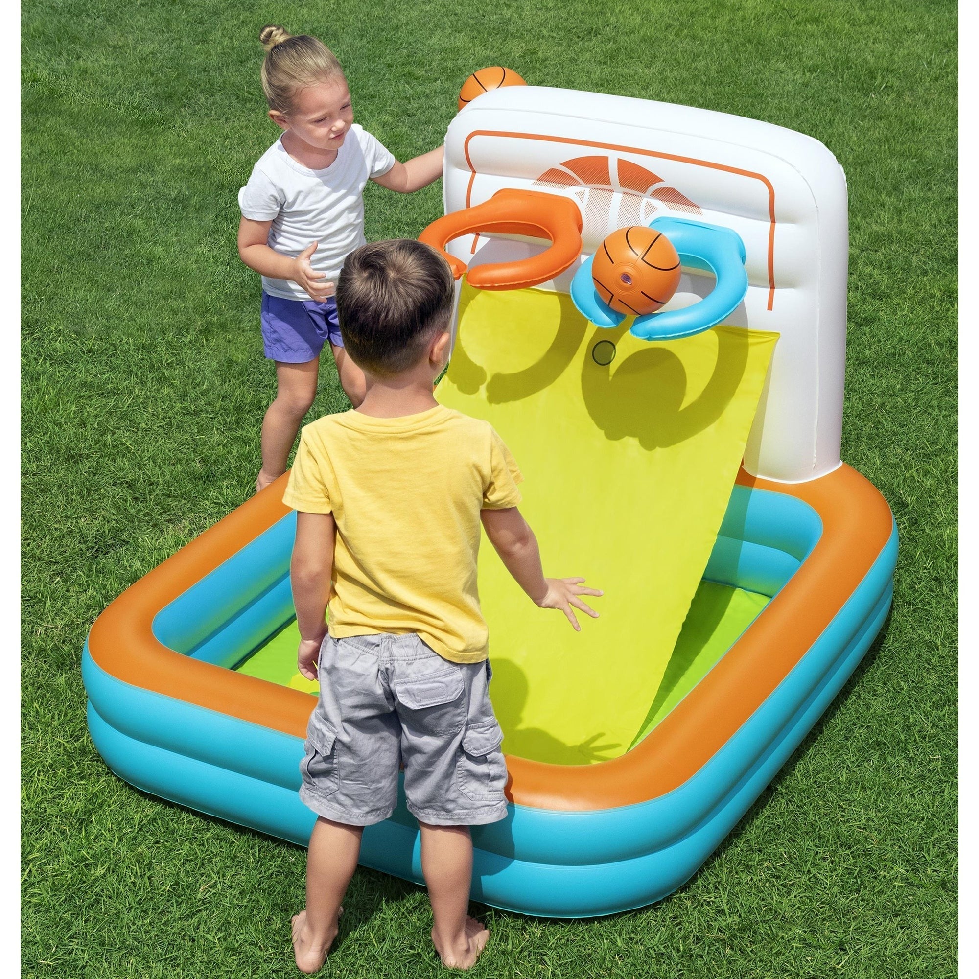 Bestway Kick 'N Swish Inflatable 3-in-1 Sports Center for Kids
