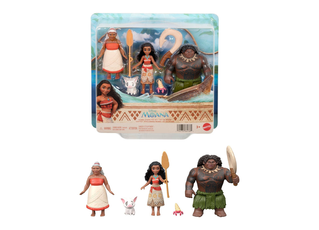 Disney Moana 7-Piece Character Set With Accessories