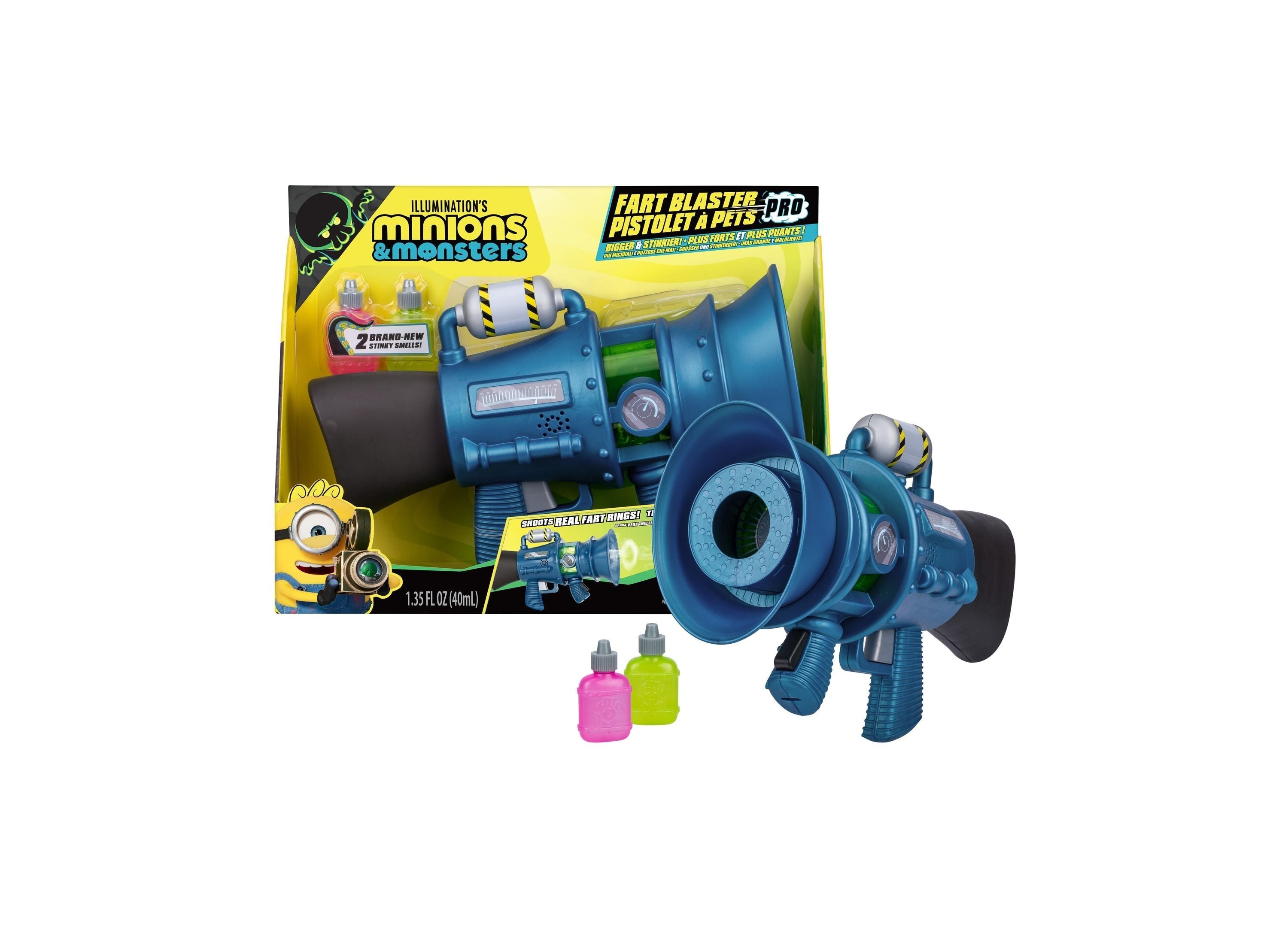 Despicable Me Minions 3 Supreme Fart Blaster With Fog Rings And Sound Effects