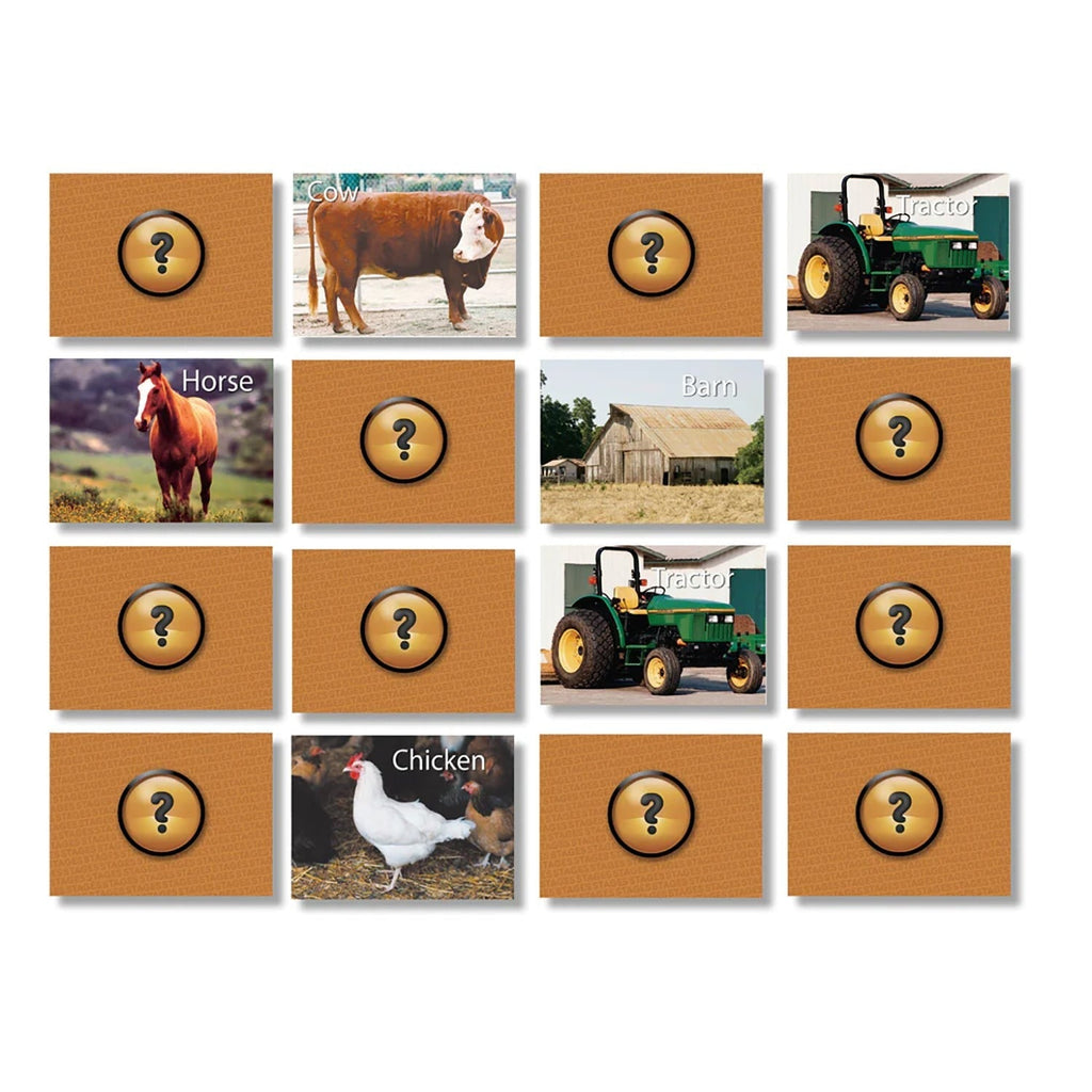 Stages Learning On the Farm Photographic Memory Matching Game - 3-Pack