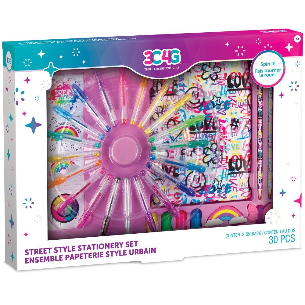 Three Cheers For Girls Graffiti Street Style Jumbo Stationery Set
