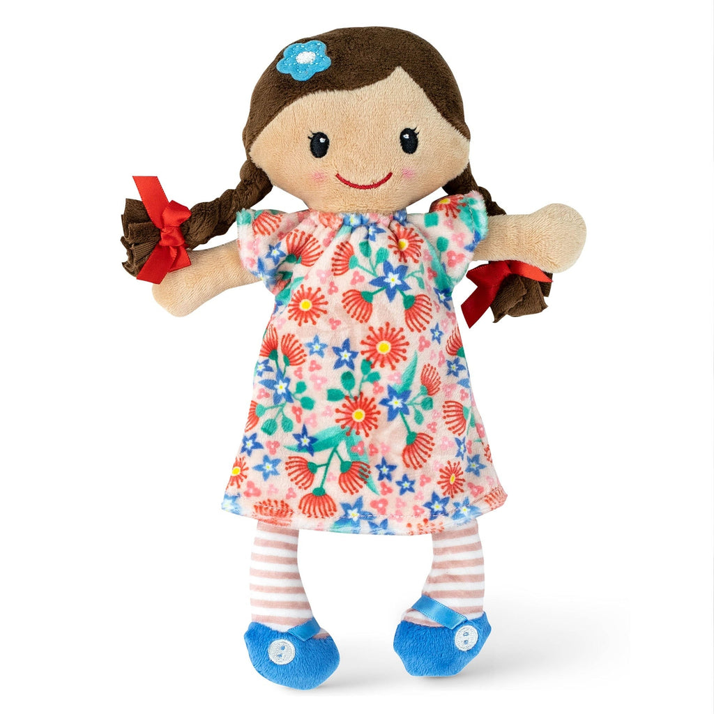 Tiger Tribe Matilda Rag Doll - 10" Flower Dress, Soft & Cuddly