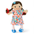 Tiger Tribe Matilda Rag Doll - 10" Flower Dress, Soft & Cuddly